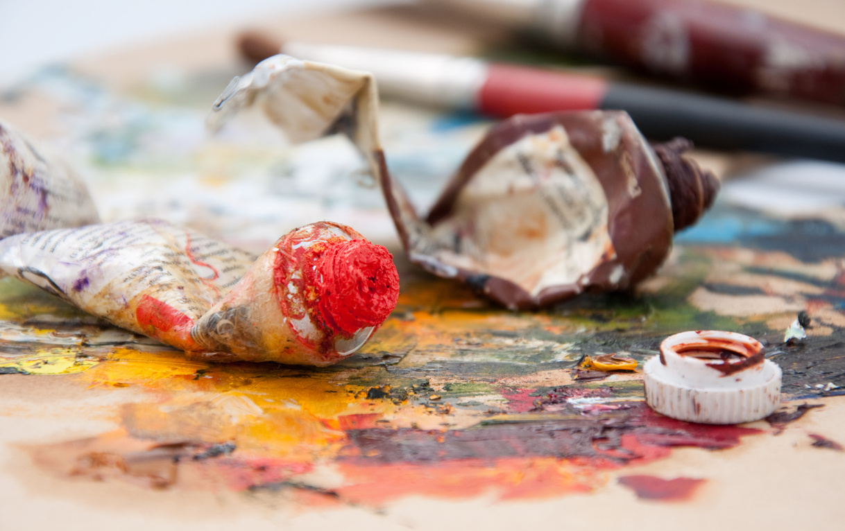 Oil paint tubes